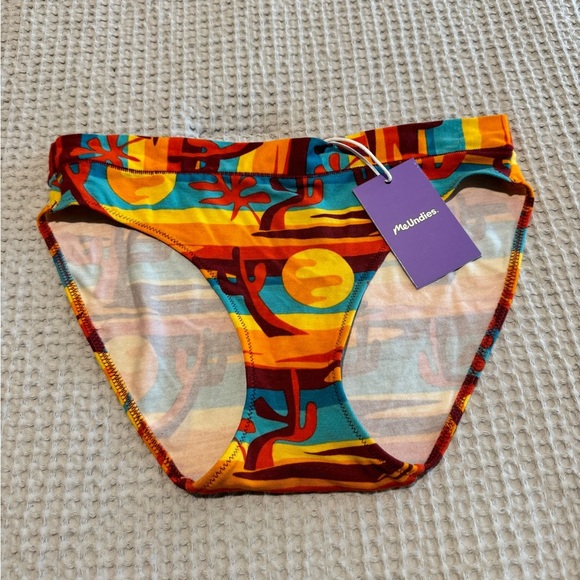 NEW MeUndies Womens FeelFree Hipster Panties Desert Sun Print Size Small NWT - Picture 2 of 5